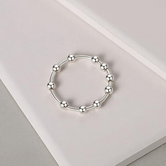 925 Sterling Silver Rings Anxiety Rings Fidget Ring for Women - Picture 7 of 7